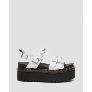 Dr. Martens Voss II Chain Platform Sandals - 10 - White